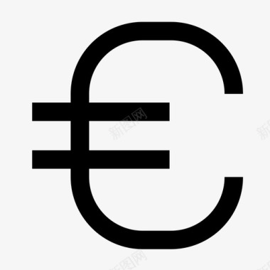 火焰欧元图标欧元货币收入图标