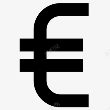 火焰欧元图标欧元货币收入图标