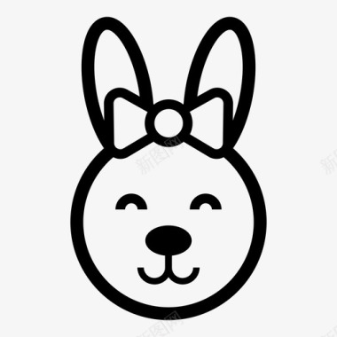 兔子兔子动物兔子耳朵图标