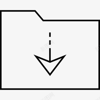 浅色牛仔裤文件夹向下存档箭头图标