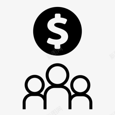 投资公司投资公司美元图标