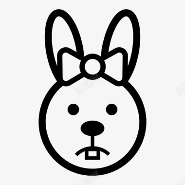 兔子兔子动物兔子耳朵图标