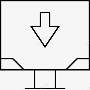 电脑图信息电脑箭头电脑显示器信息图形图标