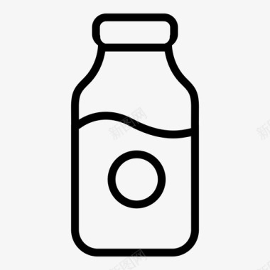 奶瓶牛奶豆奶图标