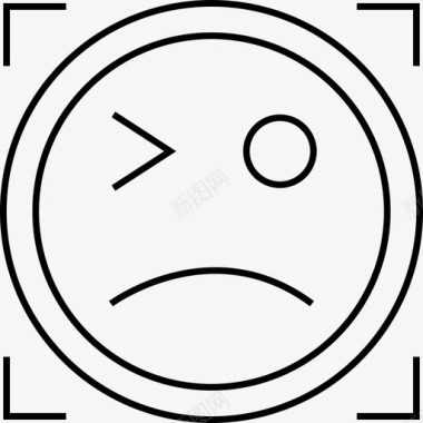 光龙悲伤表情脸化身情感图标