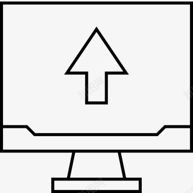 信息分析表箭头向上分析计算机图标