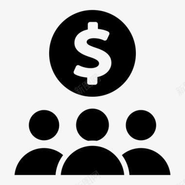 投资公司投资公司美元图标