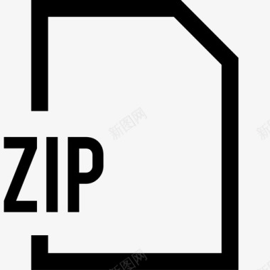 ZIP文件zip文件扩展名文档文件名图标