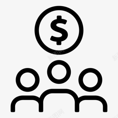 投资公司投资公司美元图标