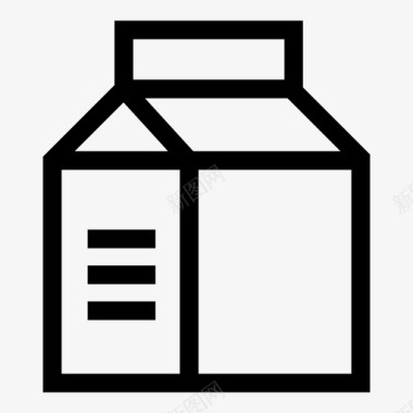 牛奶牛奶盒牛奶牛奶纸盒图标