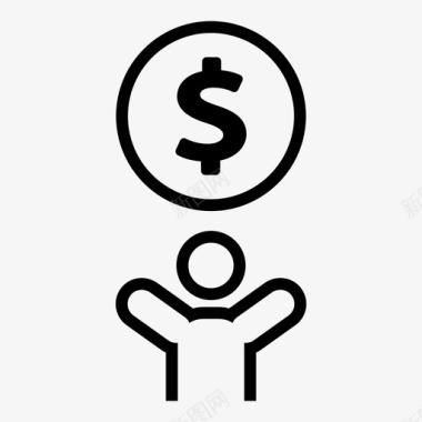 投资公司投资公司美元图标