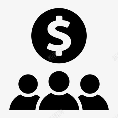 投资公司投资公司美元图标