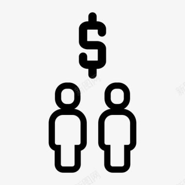 投资公司投资公司美元图标