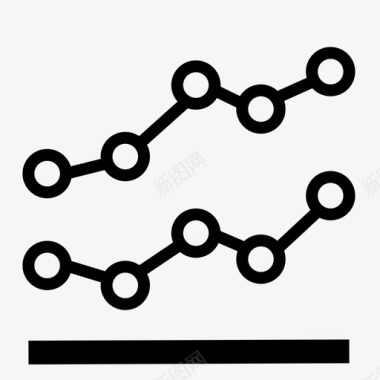 折线图经济小图表图标