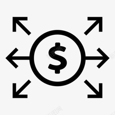 投资公司投资公司美元图标