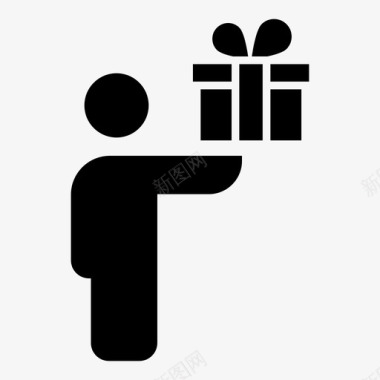 礼物礼盒送礼图标