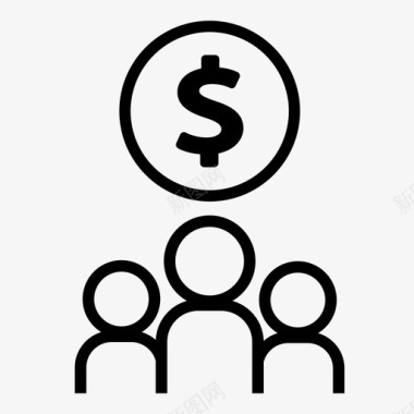 投资公司投资公司美元图标