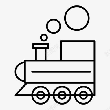 孩子和婴儿玩具火车婴儿玩具火车引擎图标