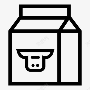 DVD盒牛奶盒牛奶牛奶纸盒图标