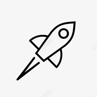 小火箭太空探索发明火箭科学图标