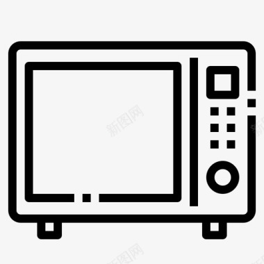 烤箱架子微波炉家用电器厨房图标