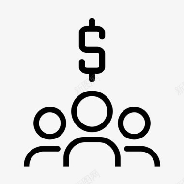 投资公司投资公司美元图标