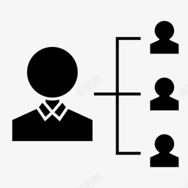 业务业务网络授权任务团队层级图标