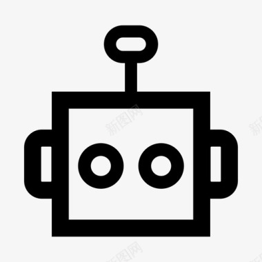 机器人头数字机器人图标