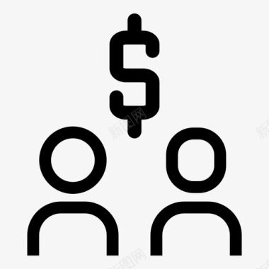 投资公司投资公司美元图标