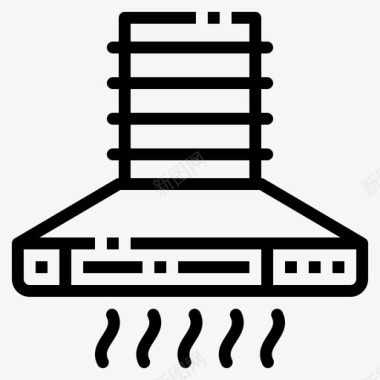 家用电器素材抽油烟机电器厨房图标