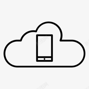 云服务器移动云服务器云计算图标图标