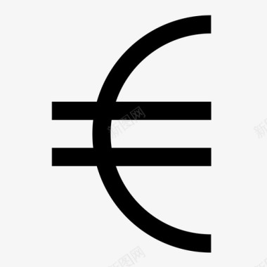 火焰欧元图标欧元货币收入图标