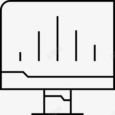 数据分析趋势图数据分析计算机显示器信息图形图标