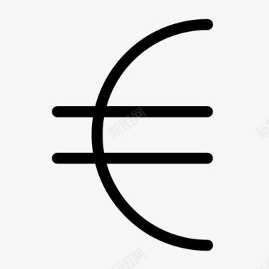 火焰欧元图标欧元货币收入图标