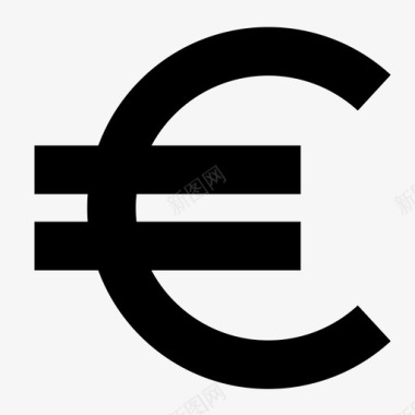 火焰欧元图标欧元货币收入图标
