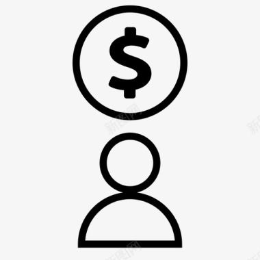 投资公司投资公司美元图标