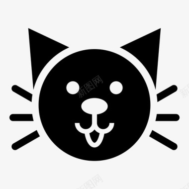 猫免扣猫动物猫脸图标