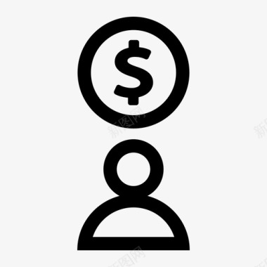 投资公司投资公司美元图标