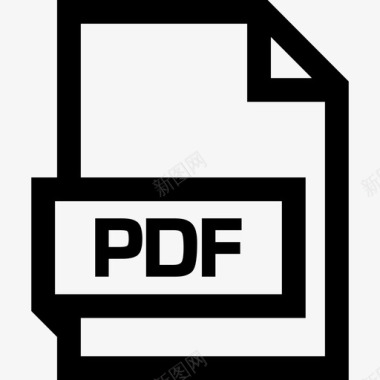 PDF电子书pdf文档扩展名图标