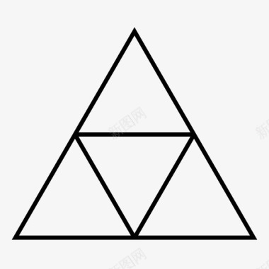三角形时髦的图标