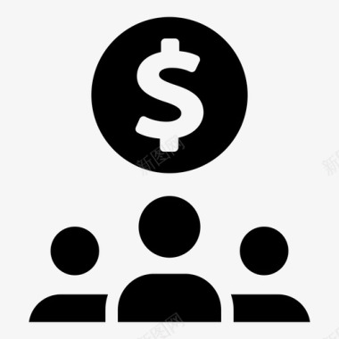 投资公司投资公司美元图标