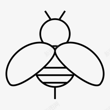 蜜蜂创意蜂蜜图标