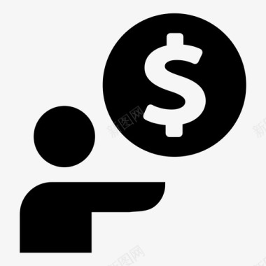 投资公司投资公司美元图标