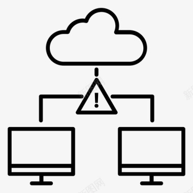 找到云网络错误未找到云计算图标图标
