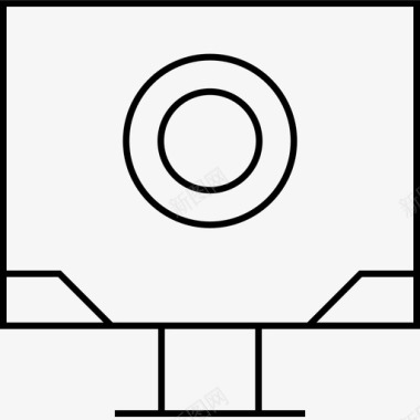 电脑网页矢量图电脑目标电脑显示器信息图形图标