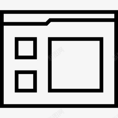 经典模型网页布局设计模型图标