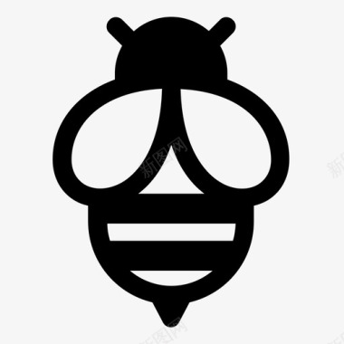 黄色蜜蜂蜜蜂蜂蜜甜味图标