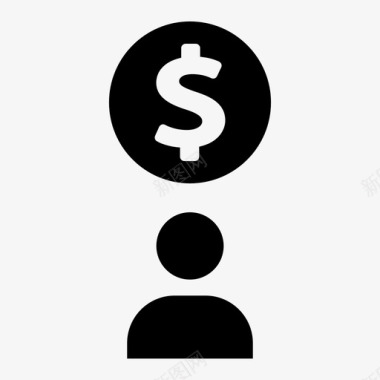 投资公司投资公司美元图标