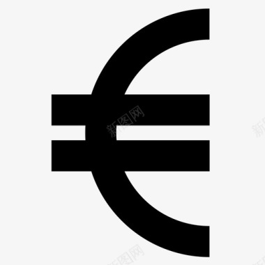火焰欧元图标欧元货币收入图标