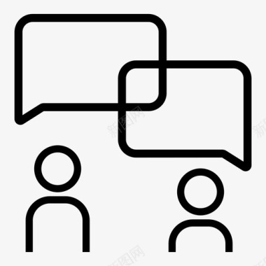 小组沟通商务沟通小组沟通图标